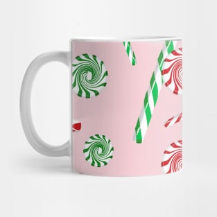 Peppermint dreams on bubblegum pink Mug